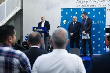 La fiesta aniversario de Global se celebró este miércoles en el Cabildo grancanario (Foto TA)